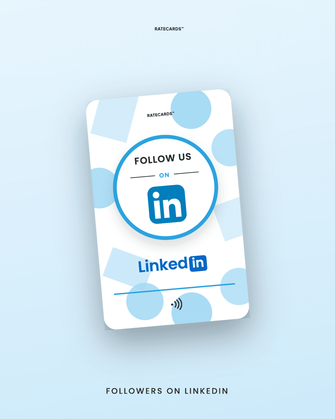 Followers on LinkedIn — NFC follow card