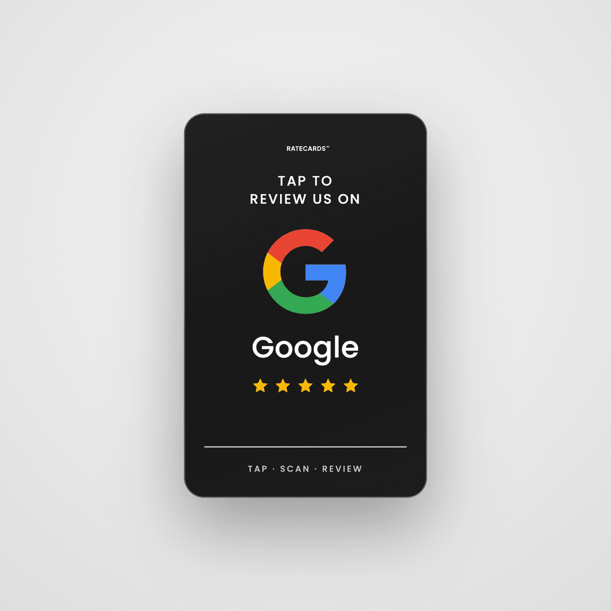 Google Review Card — Premium Black